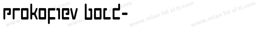 Prokofiev Bold字体转换